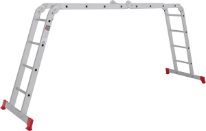 Алюминиевая четырехсекционная лестница-трансформер 340 мм NV2320 НОВАЯ ВЫСОТА 4Х4 арт.2320404