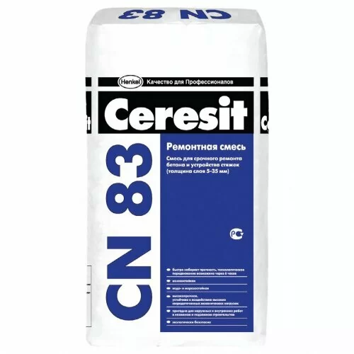 Цементная смесь ремонтная Ceresit CN 83 25 кг от магазина ЛесКонПром.ру