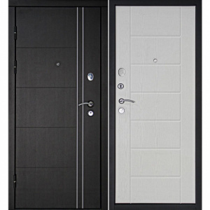 Дверь входная металлическая Тепло-Люкс дуб беленый 2050х960х102 мм левая