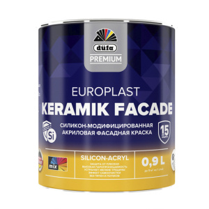 Краска фасад dufa PREMIUM Europlast Keramik Facade 0,9 л белая (база 1)
