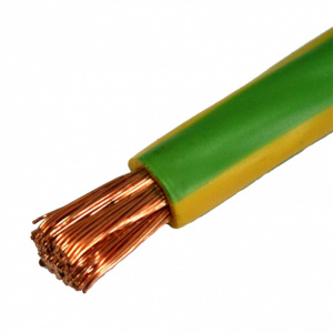 Провод гибкий ПВ-3 (ПуГВ) 1х10 мм желто-зеленый ГОСТ