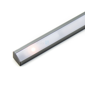 Светодиодный светильник DLIGHT COR АНТРАЦИТ 2 м в отрез, с сенсорным выкл., антрацит, свет-теплый DLIGHT