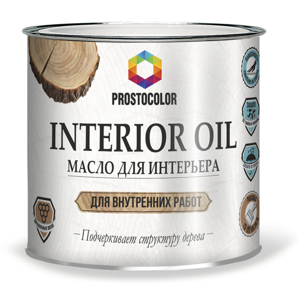 Масло для интерьера Interior PROSTOCOLOR Oil 2,2 л белое от магазина ЛесКонПром.ру