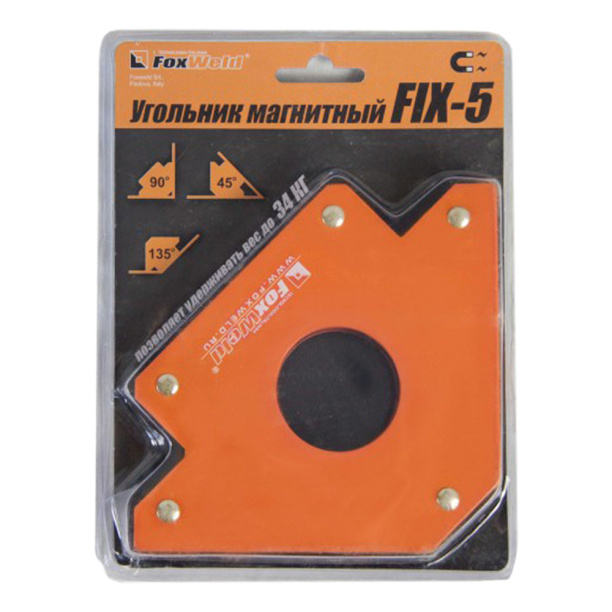 Угольник для сварки магнитный FIX-5 FoxWeld от магазина ЛесКонПром.ру