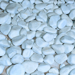 Камень декоративный Bianco Carrara 40-60 мм 25 кг