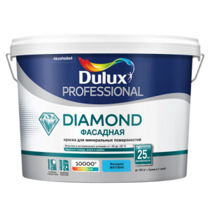 Краска фасадная Dulux Diamond 10 л белая (база BW)