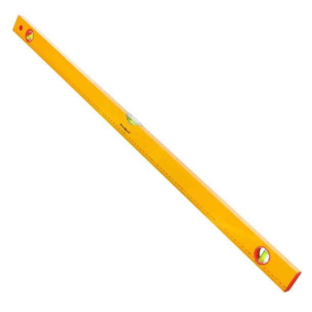 Уровень алюминиевый РемоКолор Yellow с линейкой 100 см, 3 глазка от магазина ЛесКонПром.ру