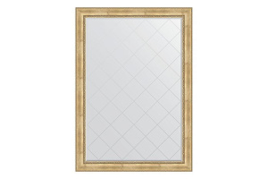 Зеркало с гравировкой в раме EVOFORM Состаренное серебро с орнаментом 80315823