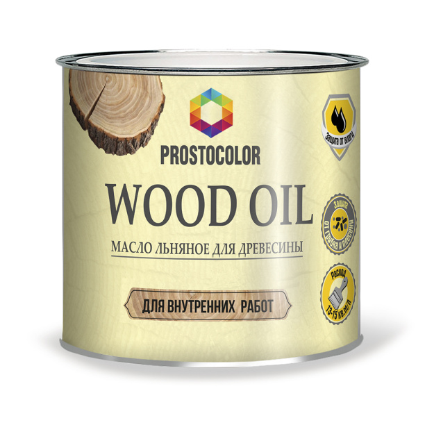 Масло льняное для древесины PROSTOCOLOR Wood Oil 2,2 л от магазина ЛесКонПром.ру