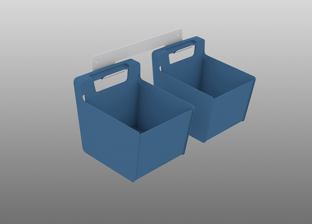 Два контейнера для прищепок или других мелочей LAUNDRY AREA 3271-50 от магазина ЛесКонПром.ру