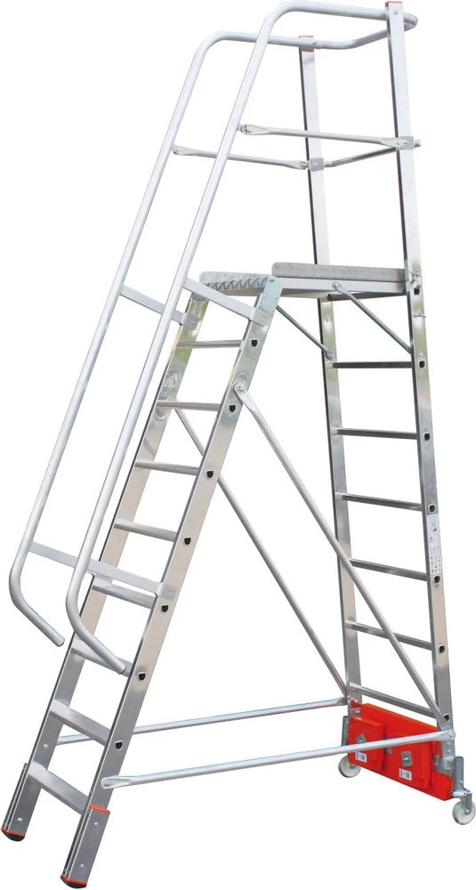 Односторонняя лестница с платформой VARIO KOMPAKT STABILO 9 ступеней KRAUSE арт.833150 от магазина ЛесКонПром.ру