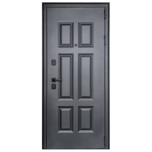 Дверь входная металлическая Анкона неон муар/белый софт 2050х960х90 мм левая от магазина ЛесКонПром.ру