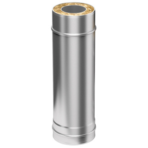 Труба-сэндвич Flue Line L1000 d210x150 мм, 0,5+0,8 мм (конденсат)