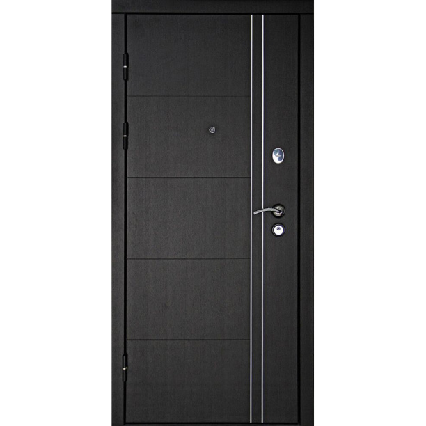 Дверь входная металлическая Тепло-Люкс дуб беленый 2050х860х102 мм правая от магазина ЛесКонПром.ру