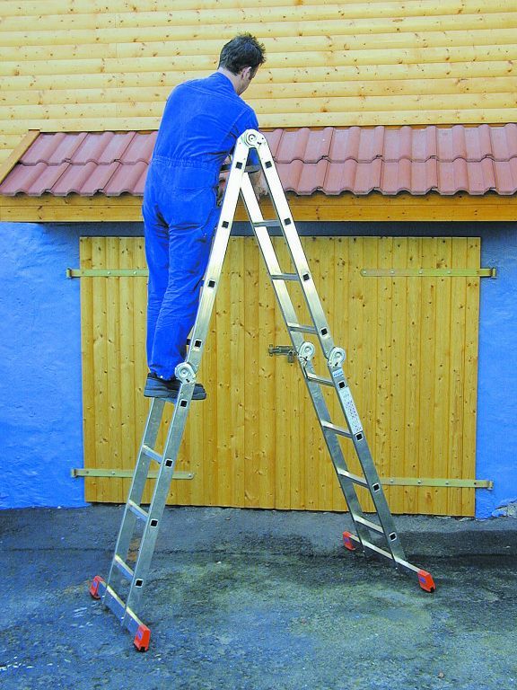 Универсальная шарнирная комбинированная лестница STABILO 2Х3+2Х6 KRAUSE арт.133922 от магазина ЛесКонПром.ру