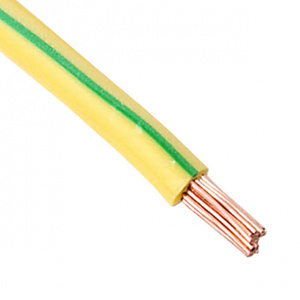 Провод гибкий ПВ-3 (ПуГВ) 1х1,5 мм желто-зеленый ГОСТ