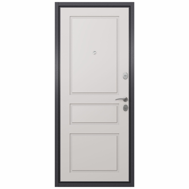 Дверь входная металлическая Роялти 2050х860х60 мм правая Графит/Белый софт от магазина ЛесКонПром.ру