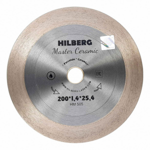 Диск алмазный по керамограниту Hilberg Master Ceramic рез под 45° 200x1,4x25,4 мм