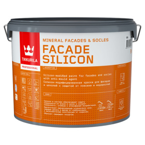 Краска акриловая для фасадов и цоколей Tikkurila Facade Silicon база VVA 9 л