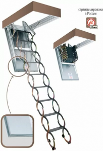 Лестница металлическая огнестойкая FAKRO LSF-300 50х80 см