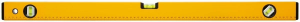Уровень FIT HQ 18208 Стайл Профи 800 3 глазка усиленный корпус фрезерованная рабочая грань корпус желтый