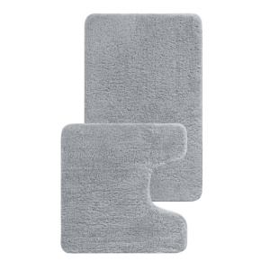 Набор ковриков для ванной IDDIS 50х80/50х50 см микрофибра серый