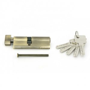 Цилиндр для замка 35х45 мм Palladium Smart ключ-завертка бронза