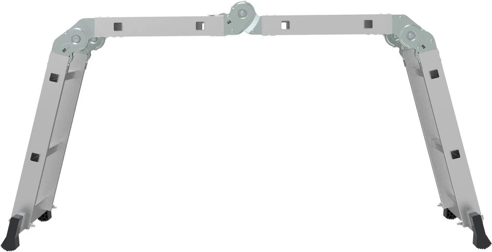 Алюминиевая четырехсекционная лестница-трансформер 400 мм NV1322 НОВАЯ ВЫСОТА 2Х3+2Х4 арт.1322234 от магазина ЛесКонПром.ру