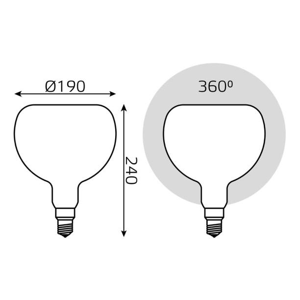 Светодиодная лампа Gauss Milky 10 Вт E27/A190 дневной свет от магазина ЛесКонПром.ру