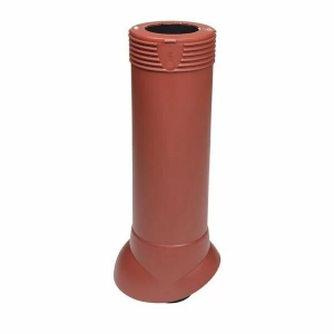 Выход вентиляционный канализационного стояка изолированный Vilpe D=110/ИЗ/500 RAL 3009 красный