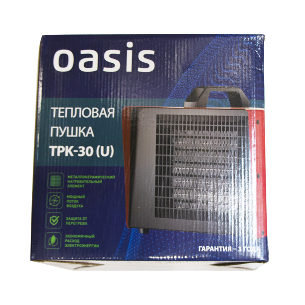 Тепловентилятор промышленный Oasis TPK-30 керамический 3 кВт от магазина ЛесКонПром.ру