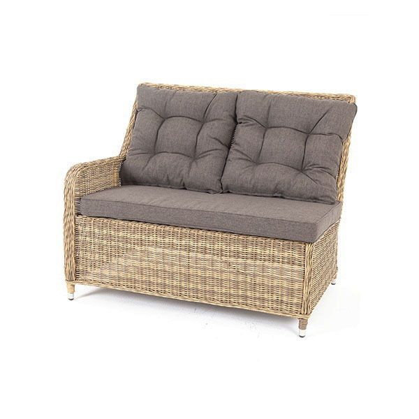 "Бергамо" плетеный правый модуль дивана, цвет соломенный от магазина ЛесКонПром.ру