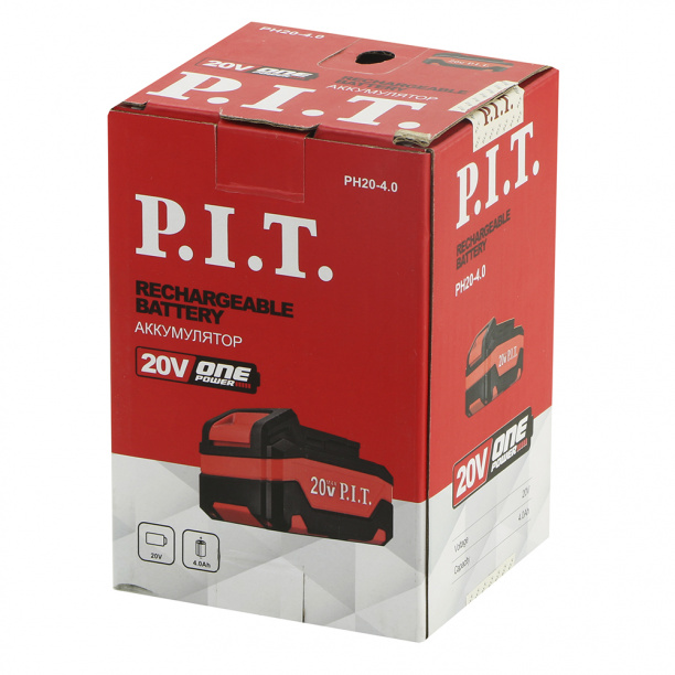Аккумулятор P.I.T. One Power PH20-4.0, 4,0 Ач Li-Ion 20 В от магазина ЛесКонПром.ру