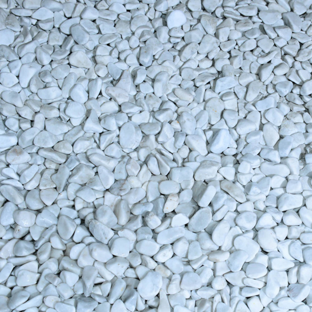 Камень декоративный Bianco Carrara 15-25 мм 25 кг от магазина ЛесКонПром.ру