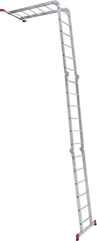 Алюминиевая четырехсекционная лестница-трансформер 340 мм NV2320 НОВАЯ ВЫСОТА 4х6 арт.2320406 от магазина ЛесКонПром.ру