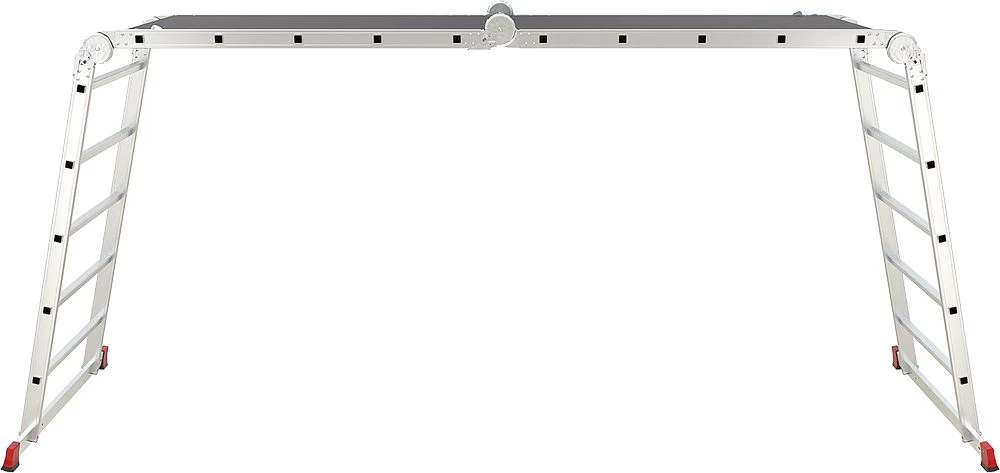 Профессиональная алюминиевая лестница-трансформер с помостом, ширина 800 мм NV3333 НОВАЯ ВЫСОТА 4Х5 арт.3333405 от магазина ЛесКонПром.ру