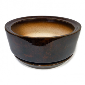 Горшок керамический Бонсай коричневый d27,5 см h10,5 см 4,5 л