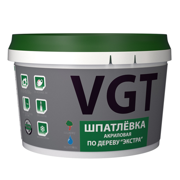 Шпатлевка по дереву VGT Экстра акриловая сосна 1000 мл от магазина ЛесКонПром.ру
