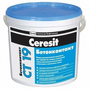 Грунтовка бетонконтакт Ceresit CT 19 5 кг