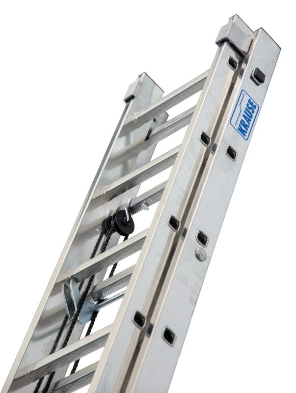 Лестница алюминиевая двухсекционная с канатной тягой KRAUSE CORDA 2х16 арт. 031525 от магазина ЛесКонПром.ру