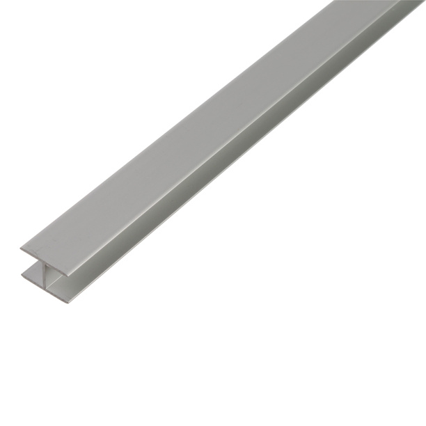 Профиль H-образный алюминиевый серебро 8,9x20x2000 мм толщина 1,5 мм от магазина ЛесКонПром.ру