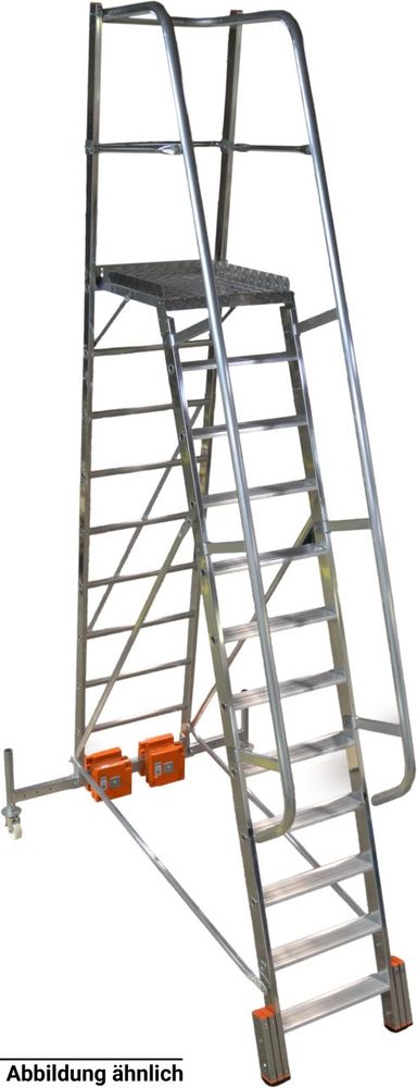 Односторонняя лестница с платформой VARIO KOMPAKT STABILO 10 ступеней KRAUSE арт.833167 от магазина ЛесКонПром.ру