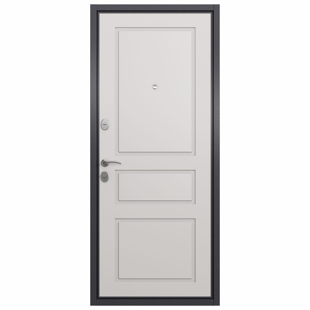 Дверь входная металлическая Роялти 2050х960х60 мм левая Графит/Белый софт от магазина ЛесКонПром.ру