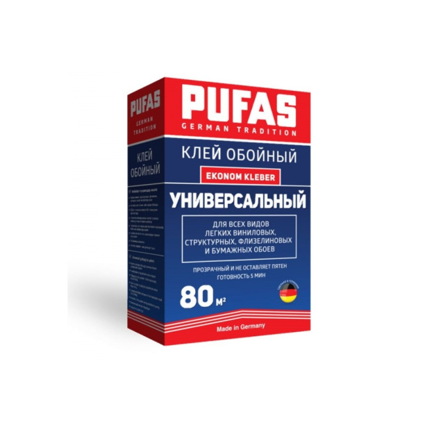 Клей для обоев PUFAS универсальный 525 г от магазина ЛесКонПром.ру