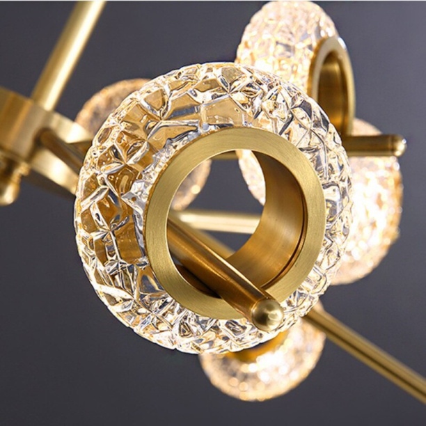Люстра подвесная Escada Каролла 40 Вт LED золото от магазина ЛесКонПром.ру