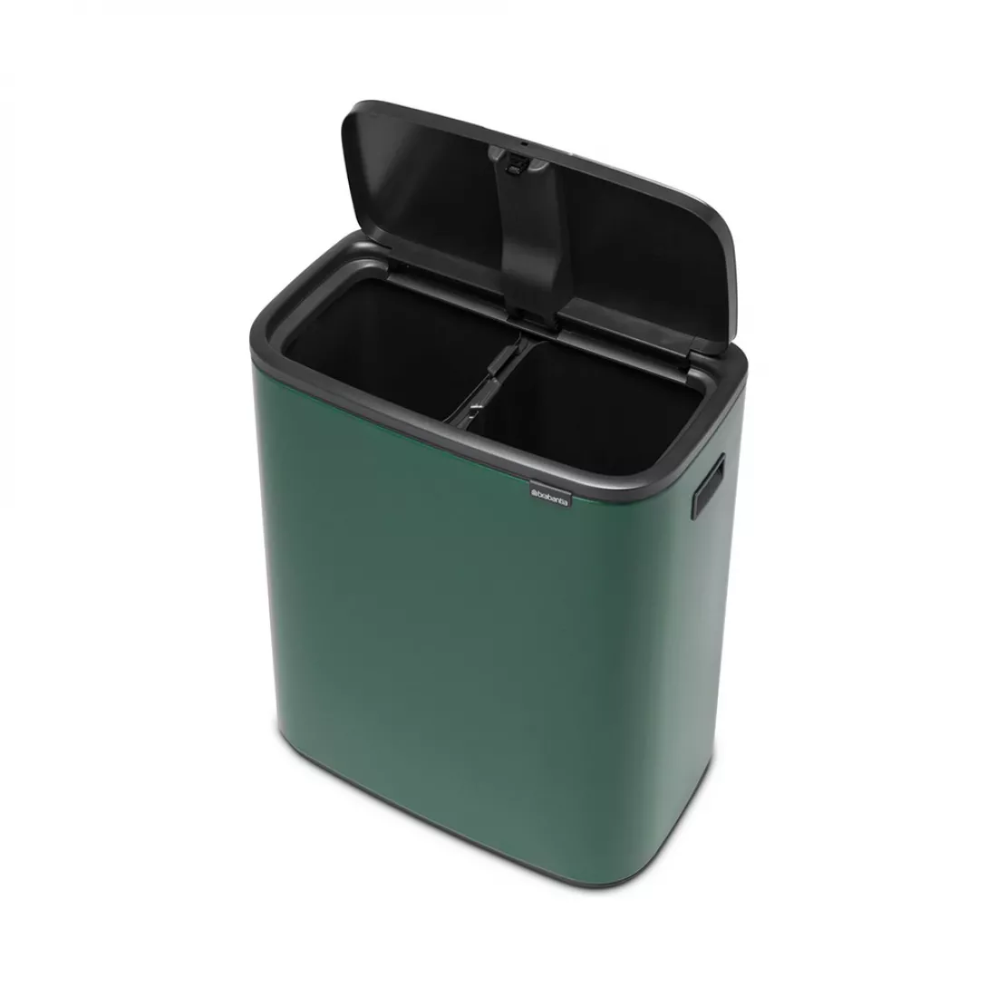 Контейнер для раздельного мусора, объем: 30 х 30 л, материал: нержавеющая сталь, цвет: зеленый, серия BO TOUCH BIN, B304224, BRABANTIA, Бельгия от магазина ЛесКонПром.ру