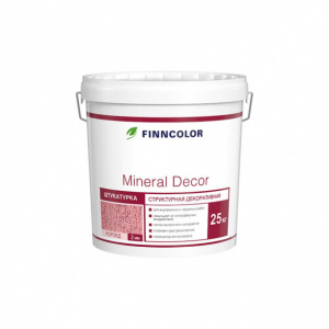 Штукатурка структурная декоративная Finncolor Mineral Decor Короед 2 мм 25 кг