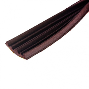 Уплотнитель самоклеящийся Е-профиль для щелей 2-3,5 мм 6 м коричневый