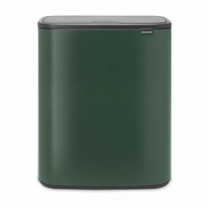 Контейнер для раздельного мусора, объем: 30 х 30 л, материал: нержавеющая сталь, цвет: зеленый, серия BO TOUCH BIN, B304224, BRABANTIA, Бельгия