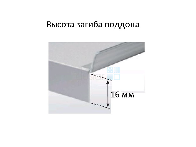 Пластиковый гигиенический поддон PURO под мойку в секцию шириной 1000 мм с ДСП 16 мм Plastimodul от магазина ЛесКонПром.ру